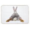 Cute Bunny Rabbit Tail Butt Image Picture  Toxin-Free Bath Mat