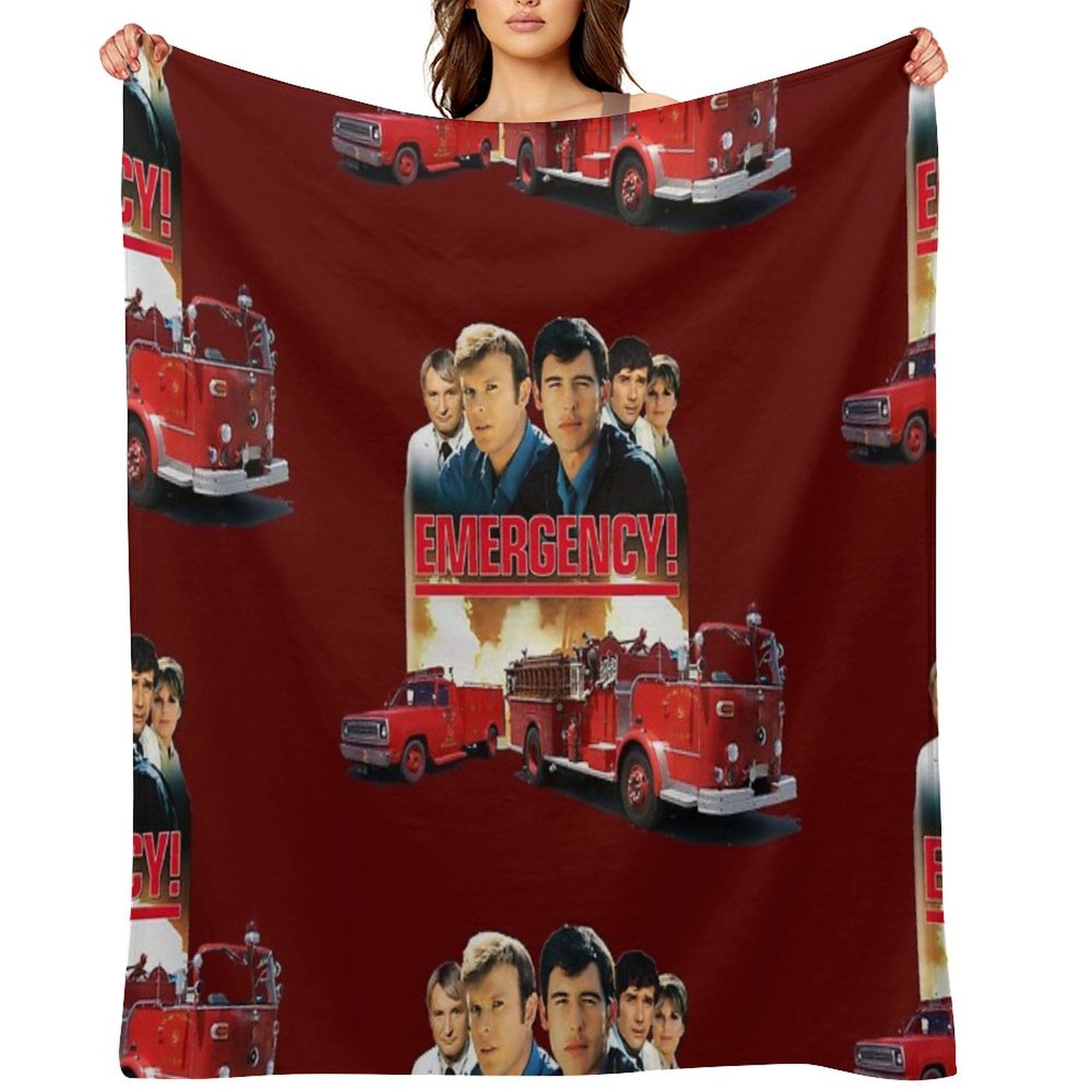 Retro Vintage 70s Medical Drama EMERGENCY! Tribute Quick-dry Throw Blanket