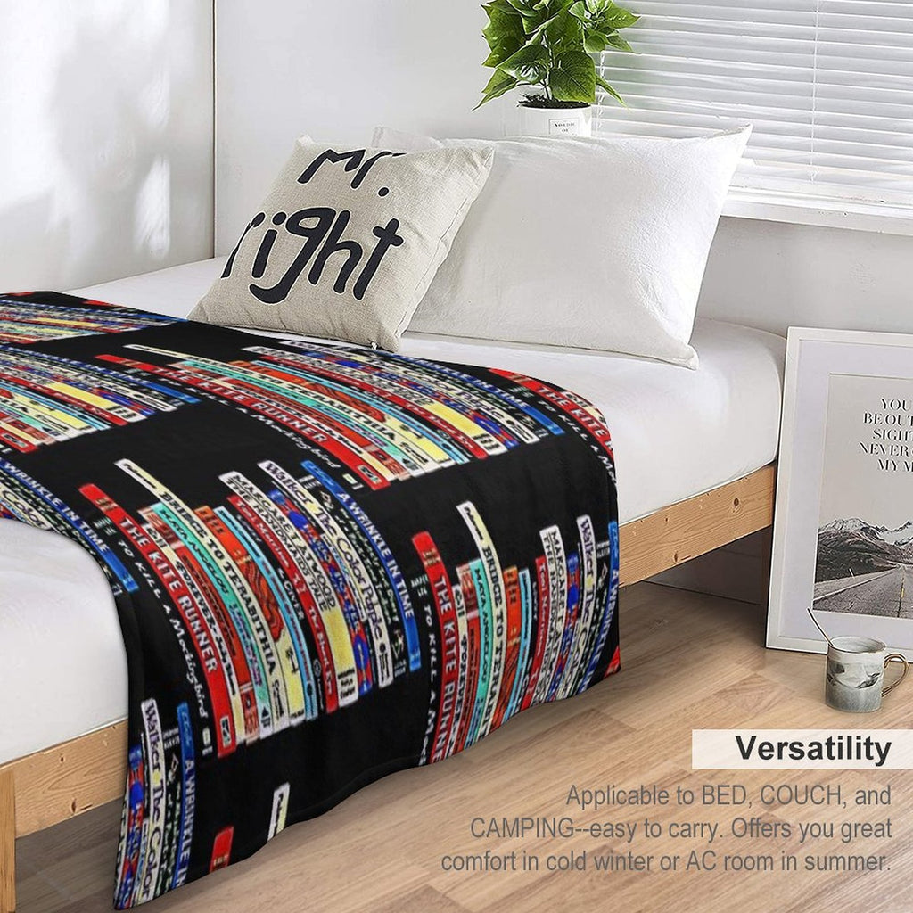 Banned Books Sustainable Throw Blanket