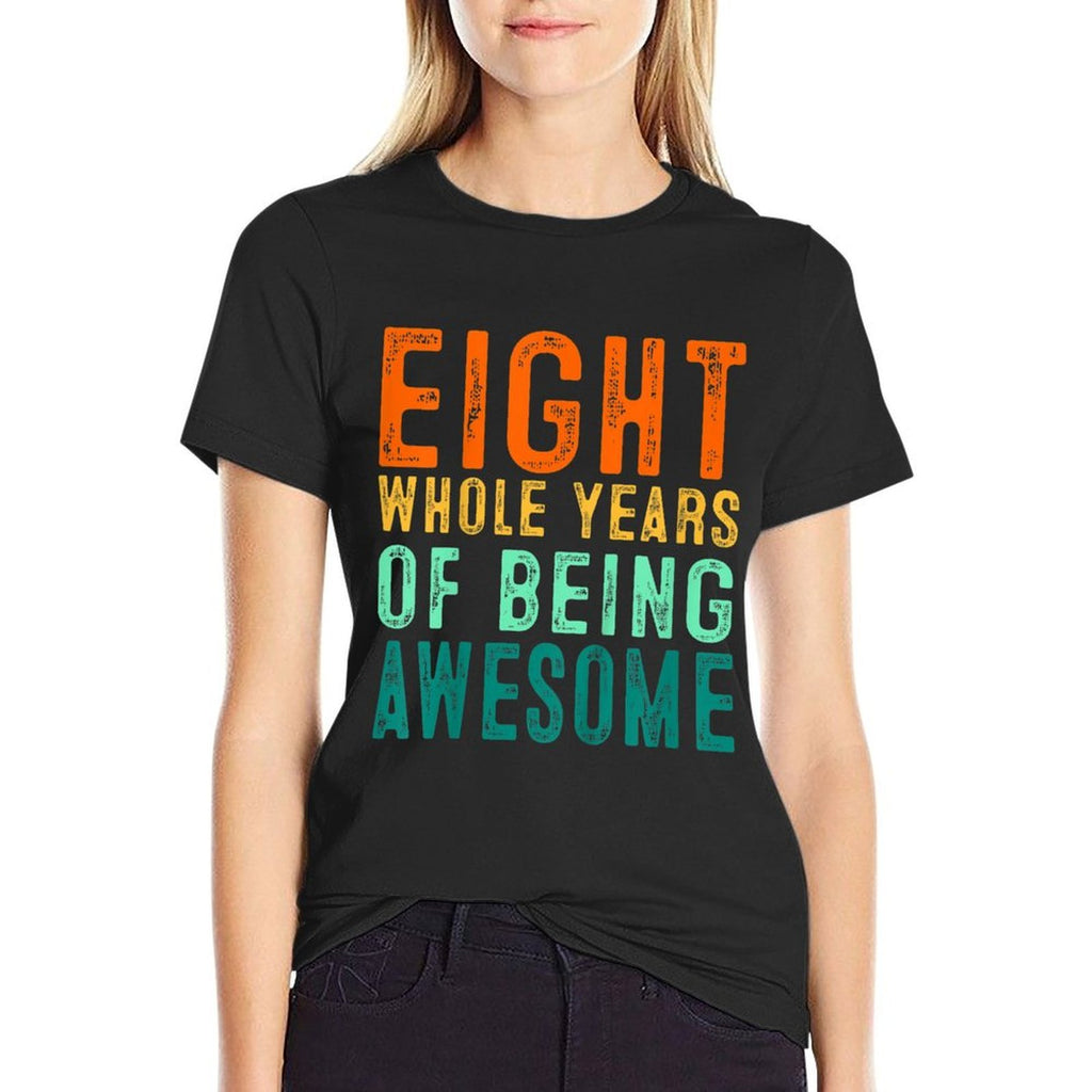 Kids Eight Year Old Birthday  Eco-friendly Material T-Shirt