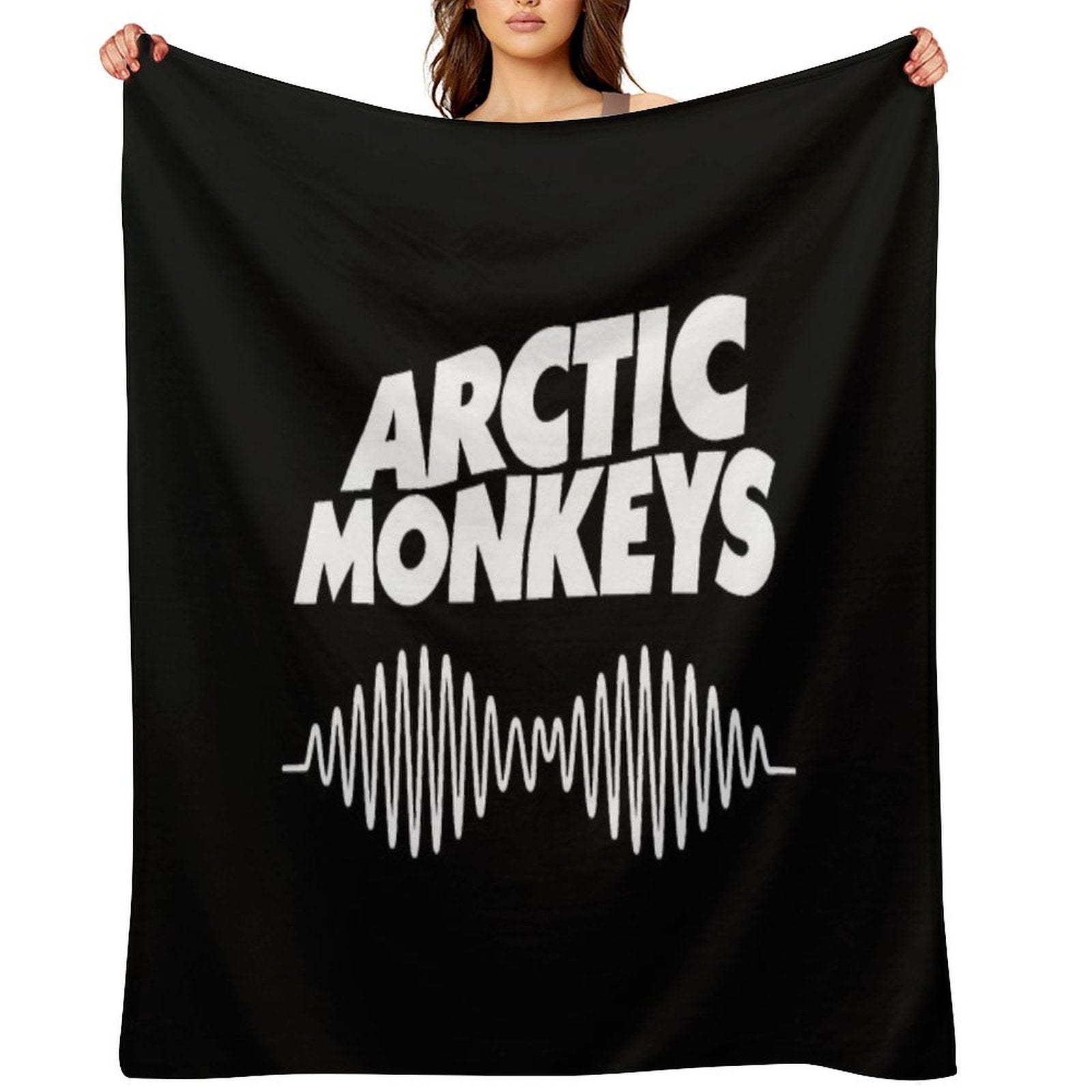 The White Waves of Monkey Easy Care Throw Blanket
