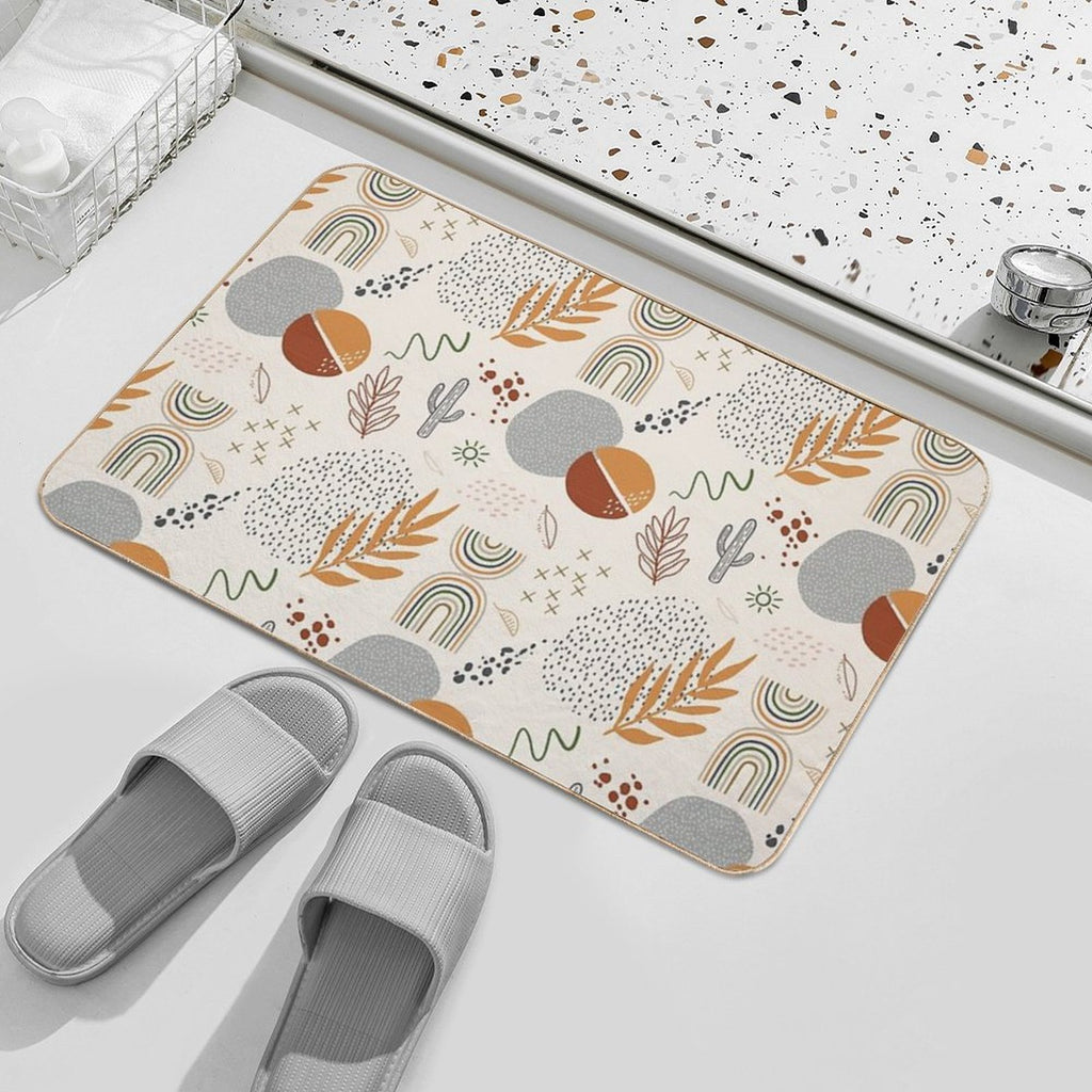 Fun Boho  Stain-Proof Bath Mat