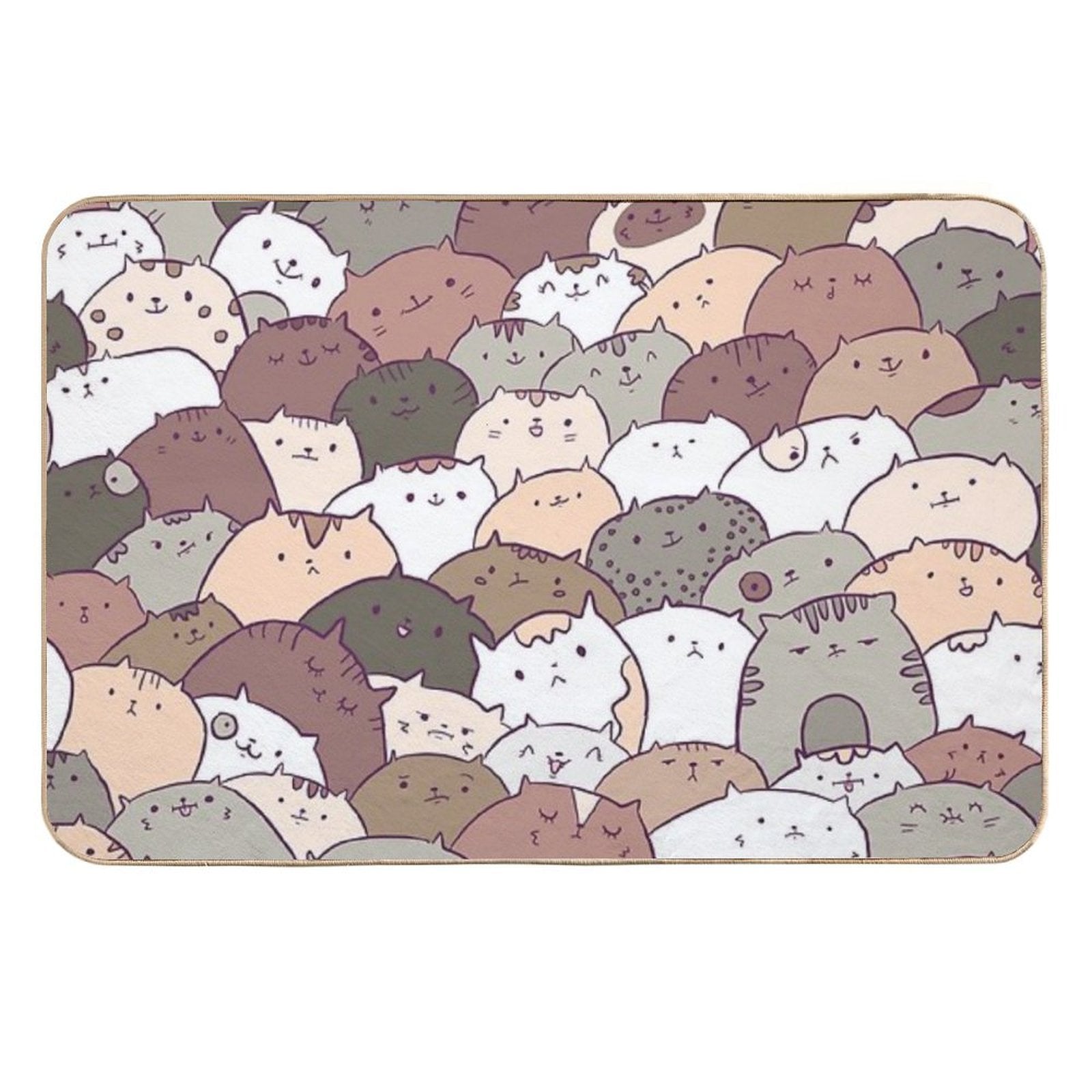 Lots of Cats  Repositionable Bath Mat