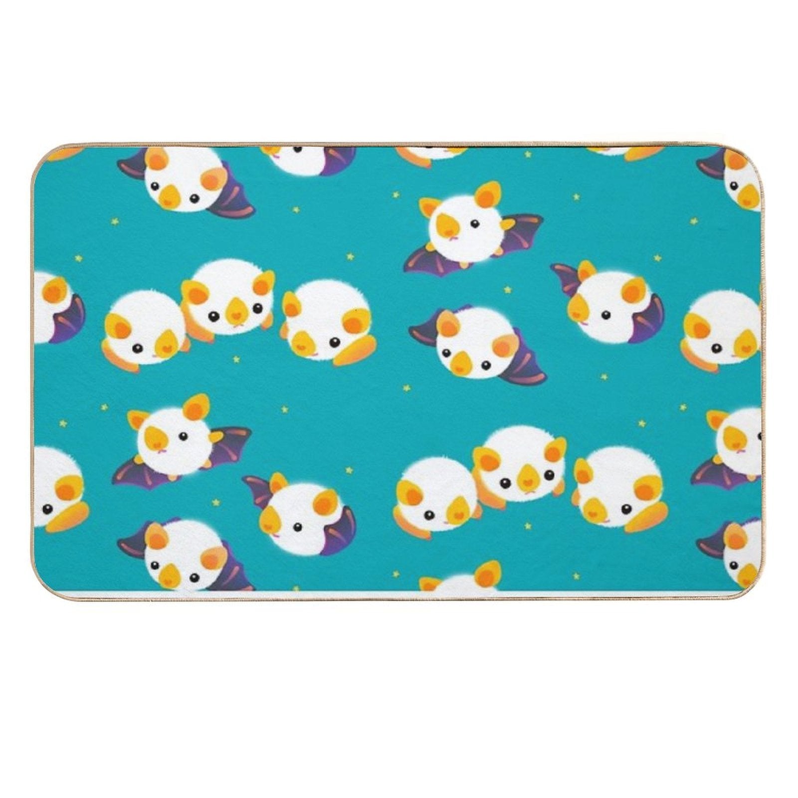 Honduran White Bat (Flying Mochi)  Absorbent Bath Mat