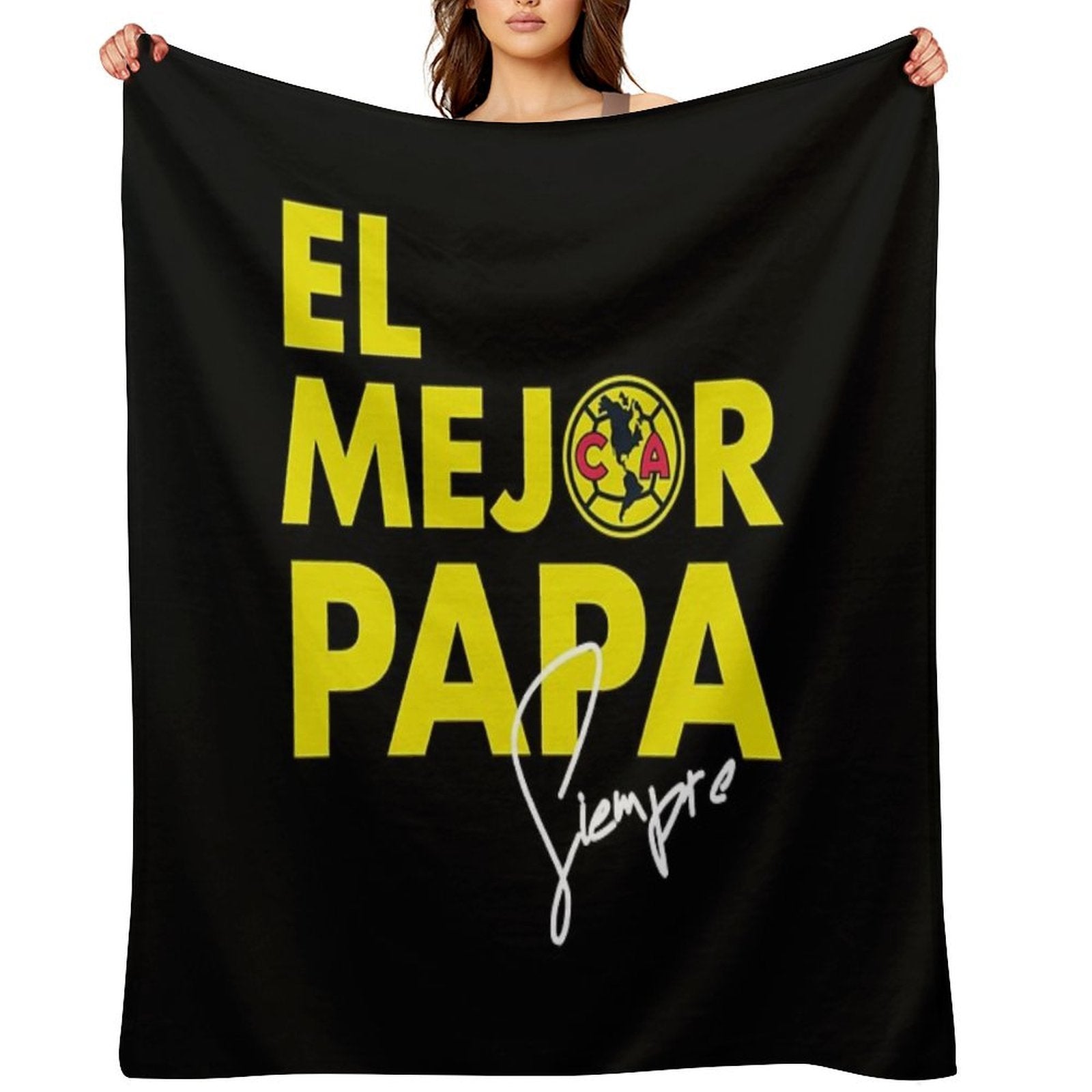 Club America - El Mejor Papa Eco-conscious Throw Blanket