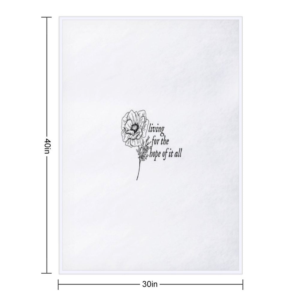 Taylor Swift - August Lyrics Gift-ready Throw Blanket