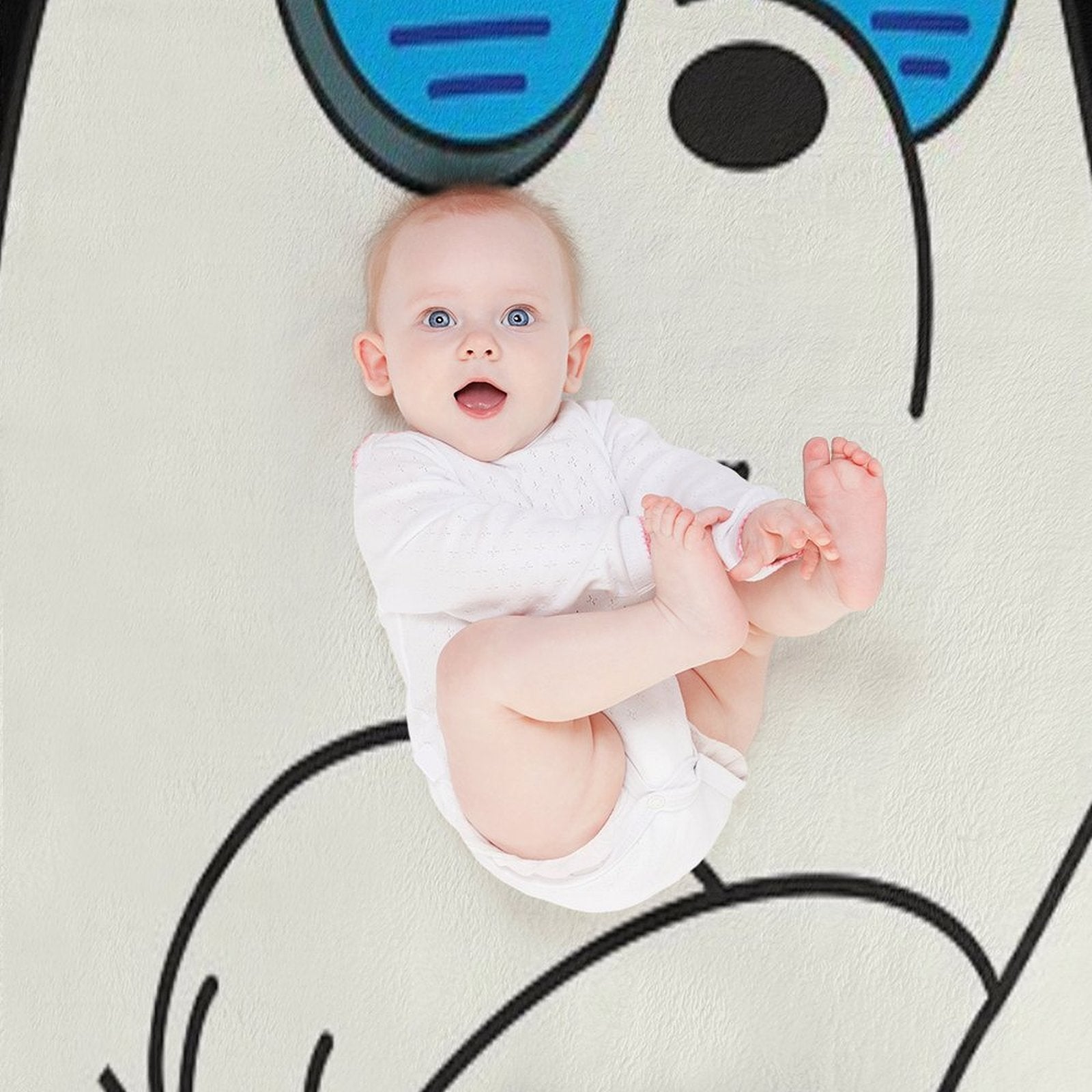 Ice Bear Travel-friendly Throw Blanket