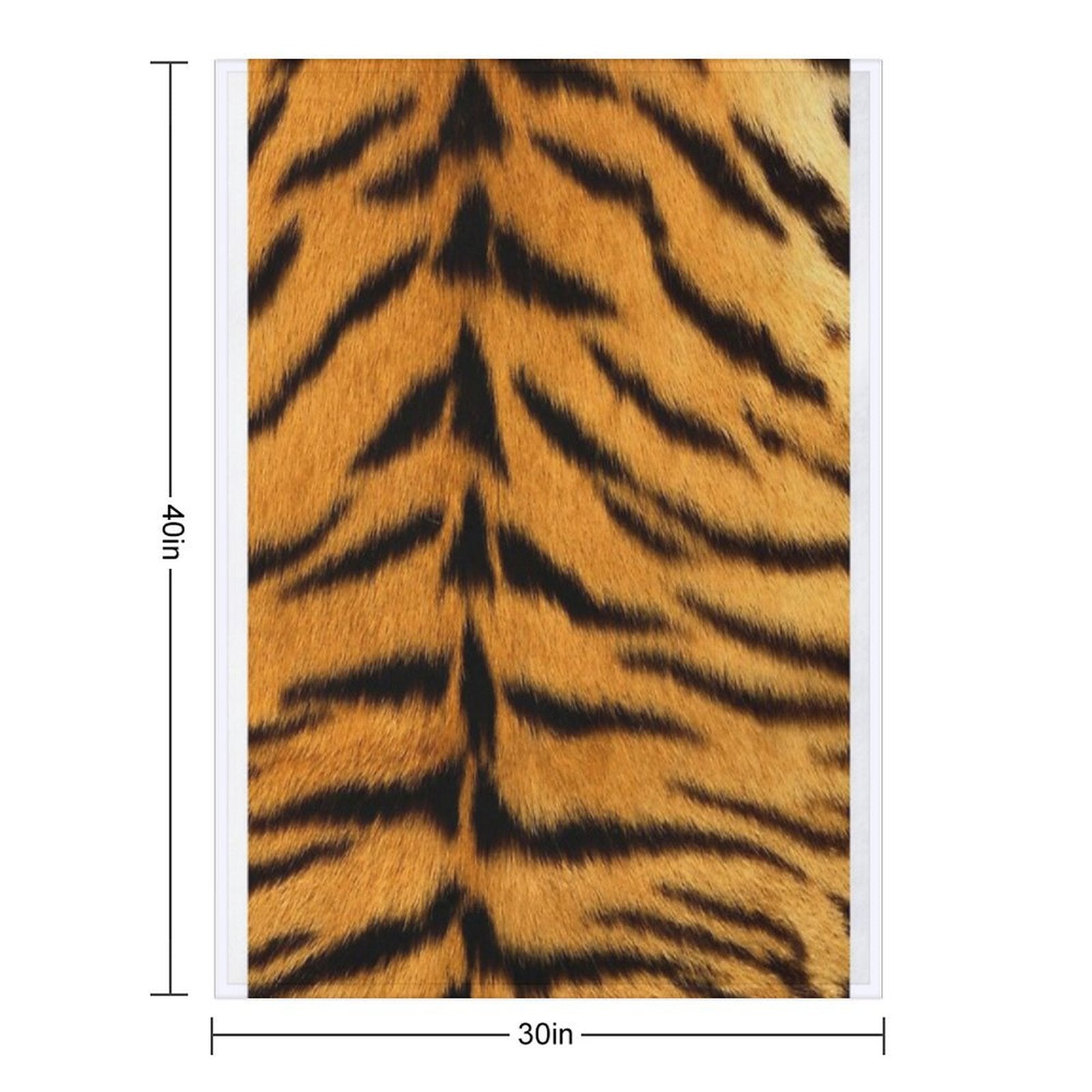 Tiger Skin Design. Animal Skins As A Design. Plush Throw Blanket