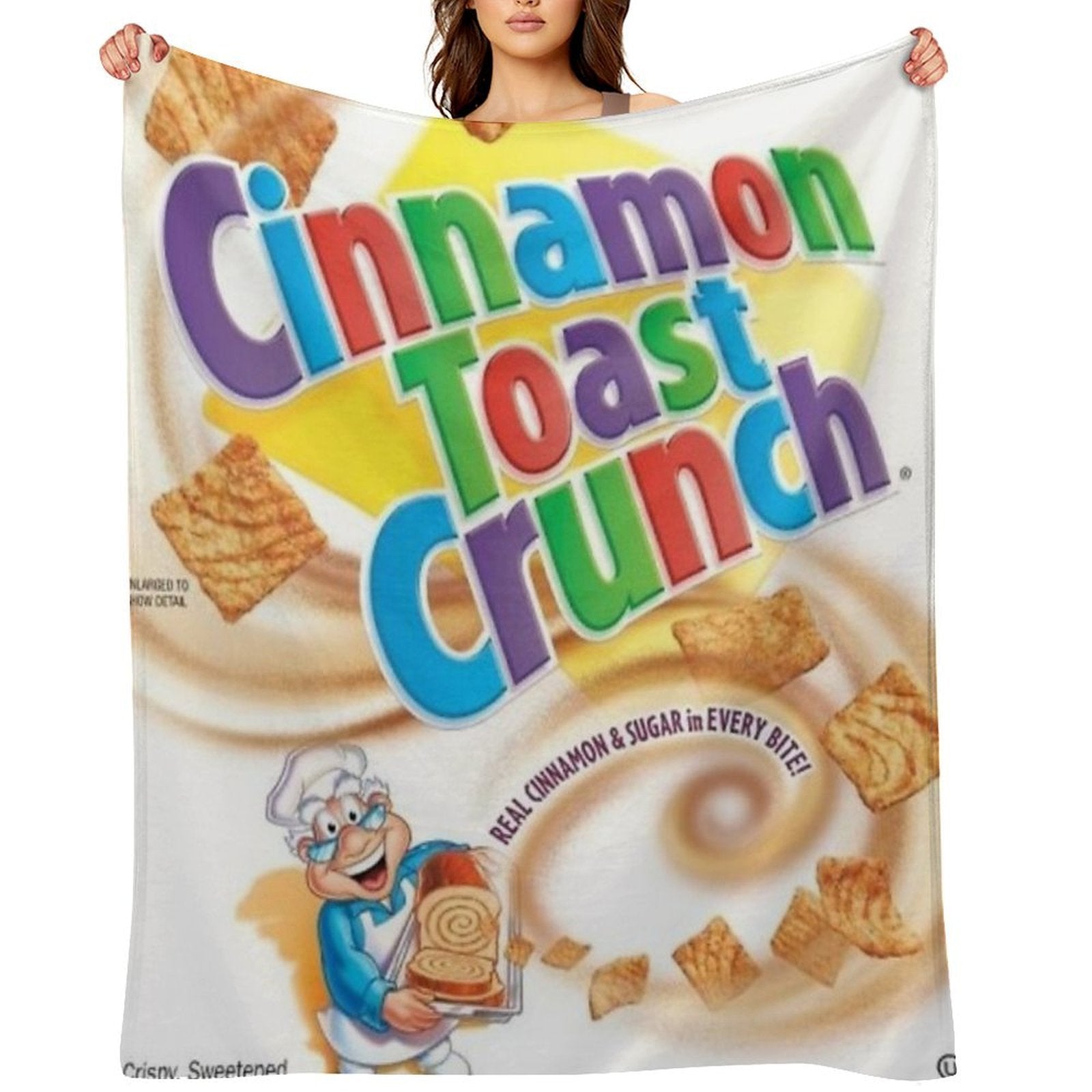 Cinnamon Toast Crunch Quick-dry Throw Blanket