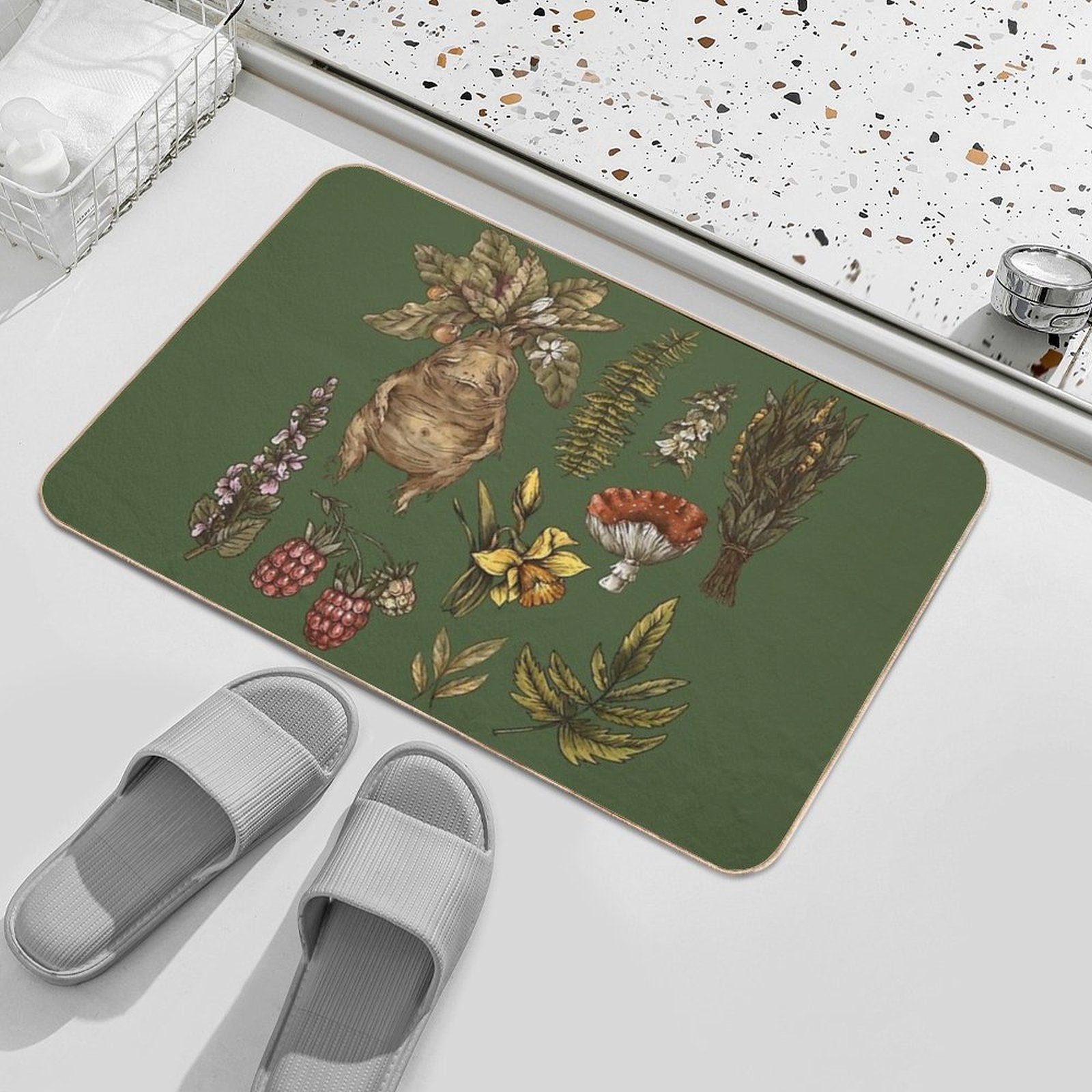 Study of Herbs And Plants - Herbology  High-Traffic Bath Mat
