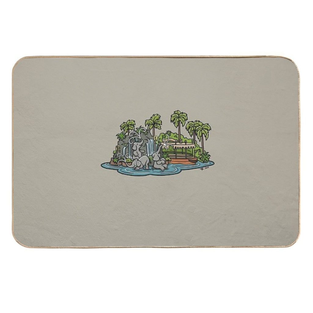 Jungle  Easy To Clean Bath Mat