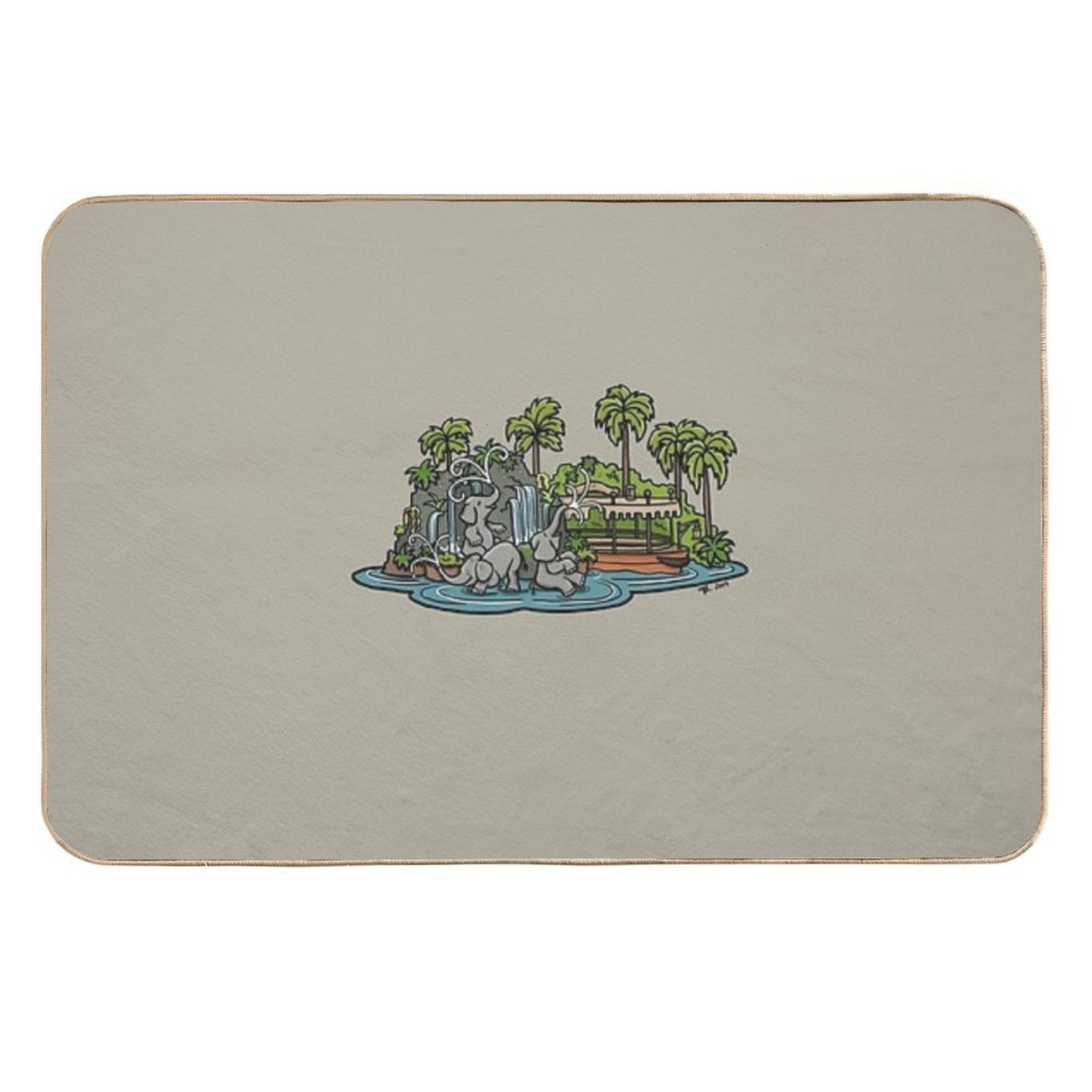 Jungle  Easy To Clean Bath Mat