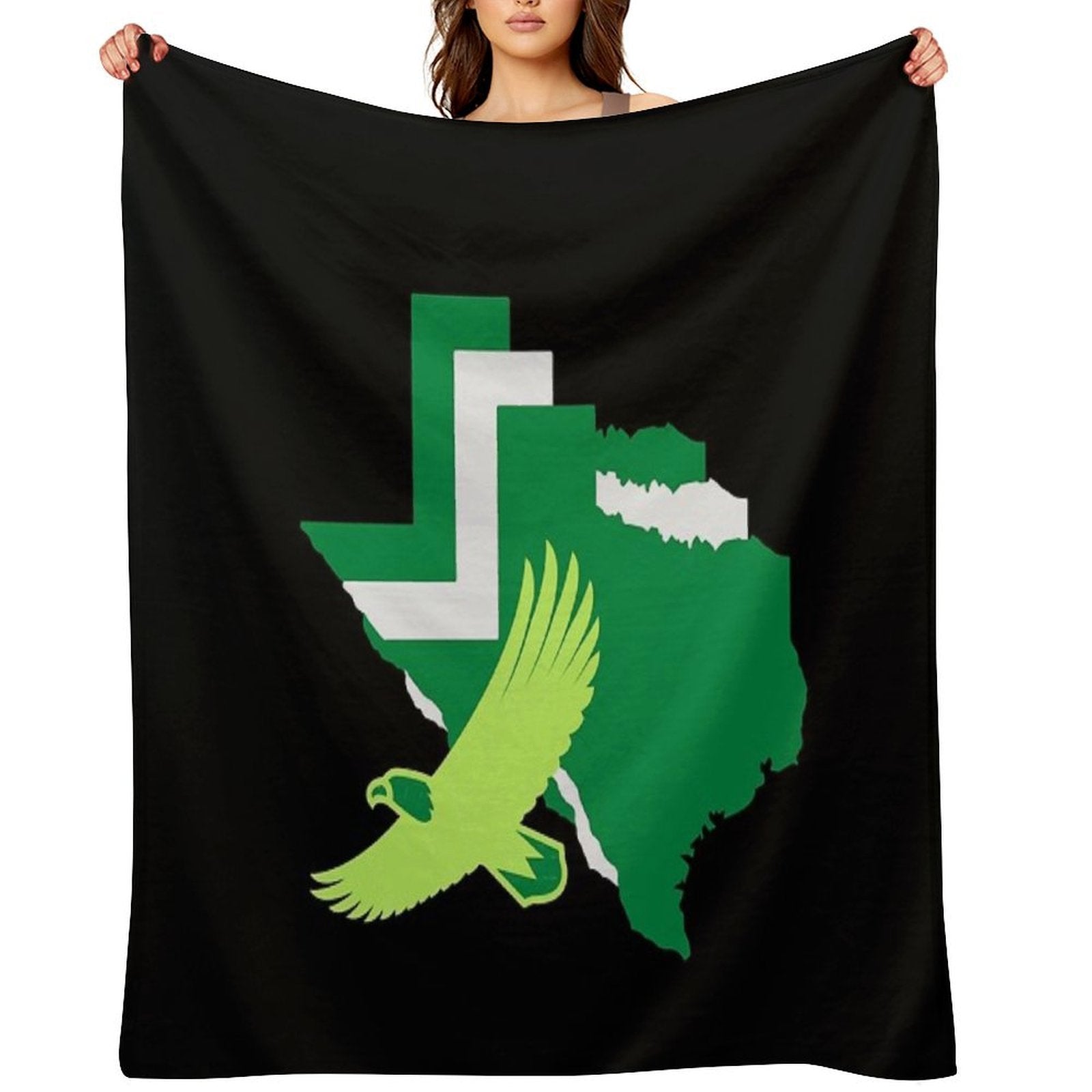 Texas Border, Mean Green Durable Throw Blanket