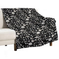 Paleontology Illustration Durable Throw Blanket
