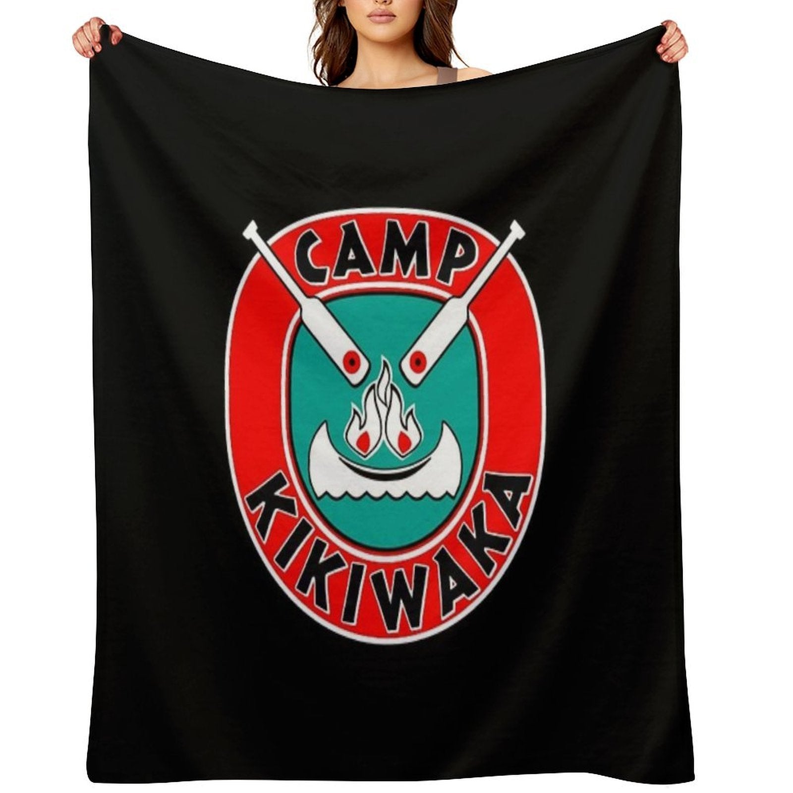 Camp Kikiwaka Sustainable Throw Blanket