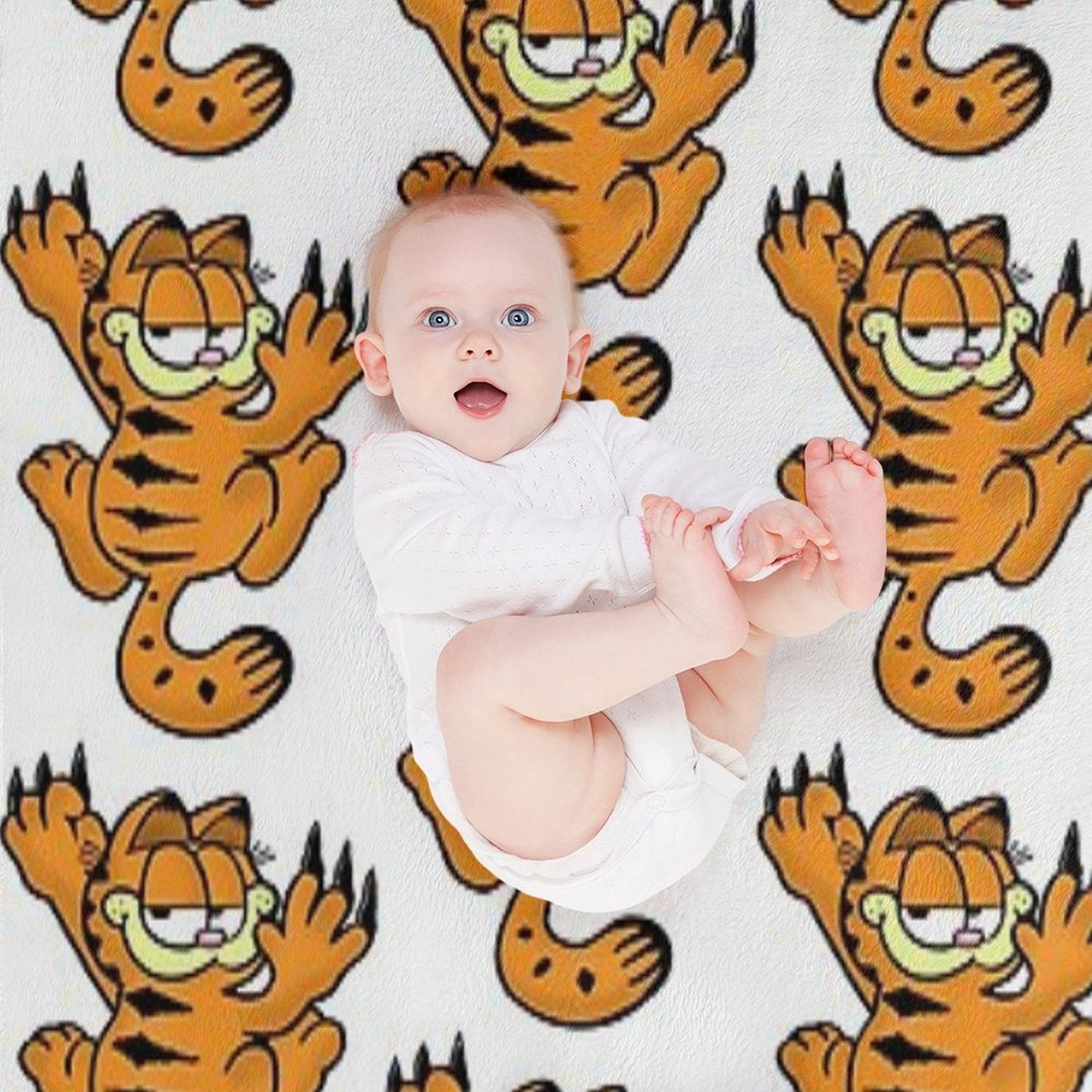 Cute Garfield Compact Throw Blanket