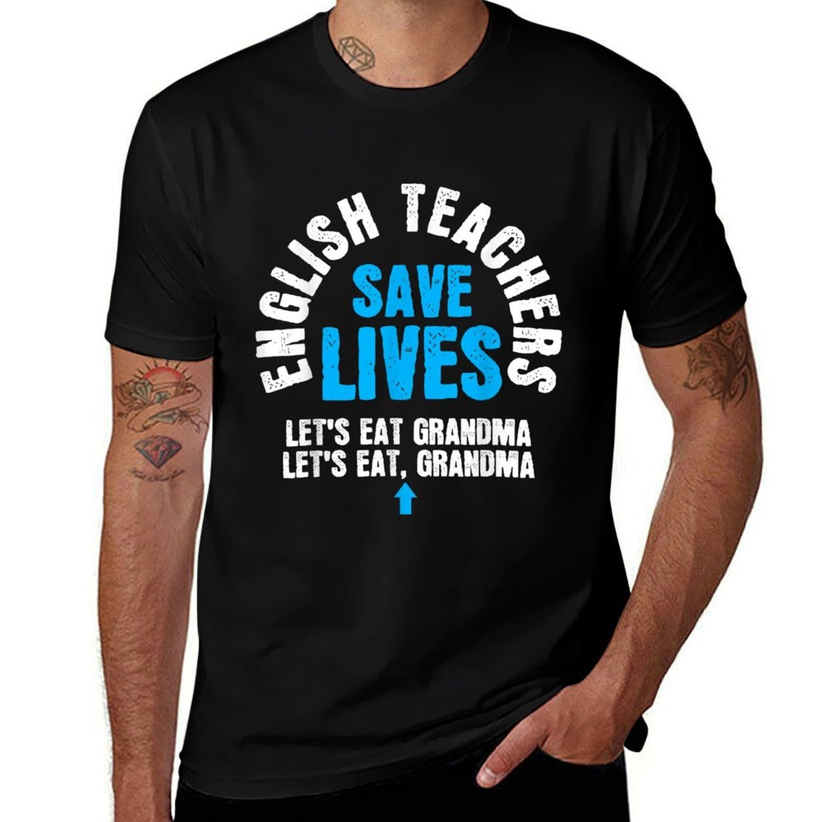 English Teacher Teacher Humor Teacher Student Gift for Men Women Girls Kids  High-quality Stitching T-Shirt