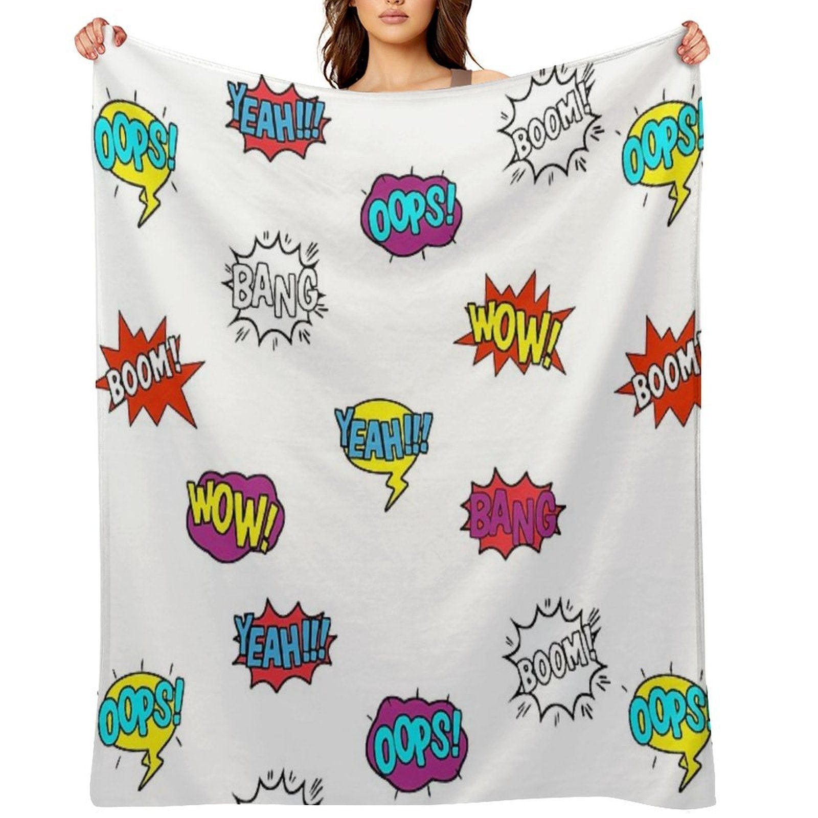 Pop Art Comic Book Style - LBC Eco-conscious Throw Blanket