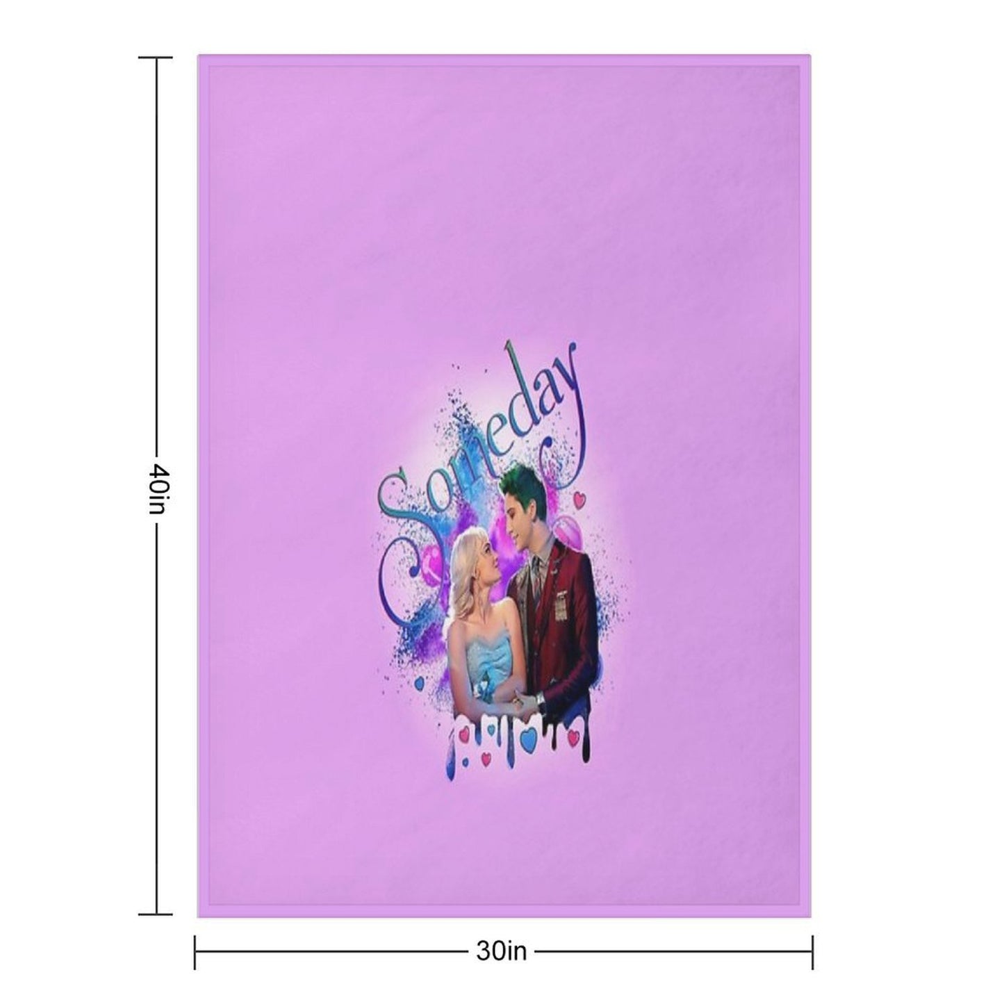 Zed And Addison - Someday - Zombies 2 Machine-washable Throw Blanket