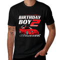 Kids Birthday Boy 2 Years Race Car 2nd Birthday Racing Car  Affordable Price T-Shirt