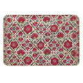 Bokhara Nim Suzani  Antique Uzbek Embroidery Print  Toxin-Free Bath Mat