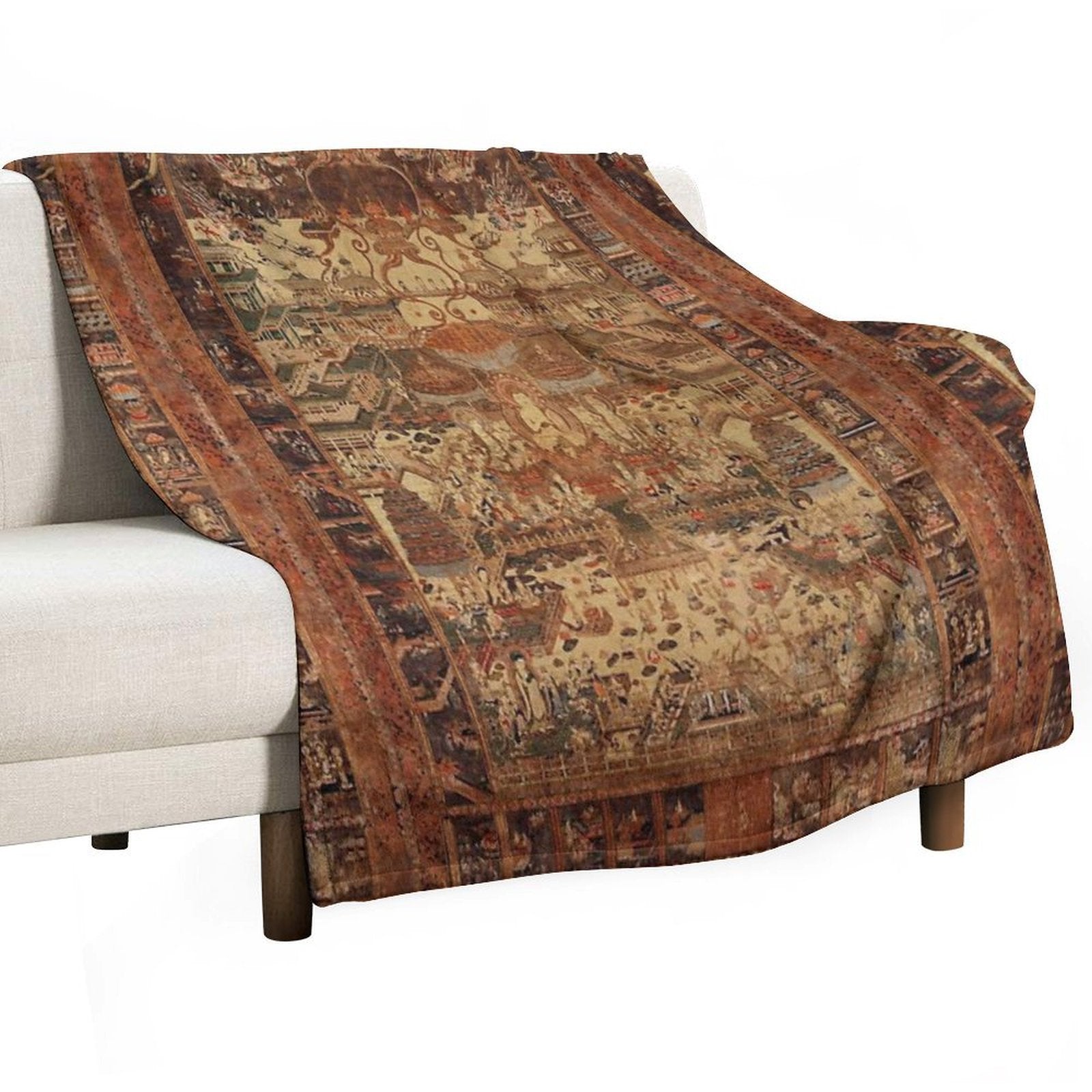 Buddhist Taima Mandala 46 Shrink-resistant Throw Blanket