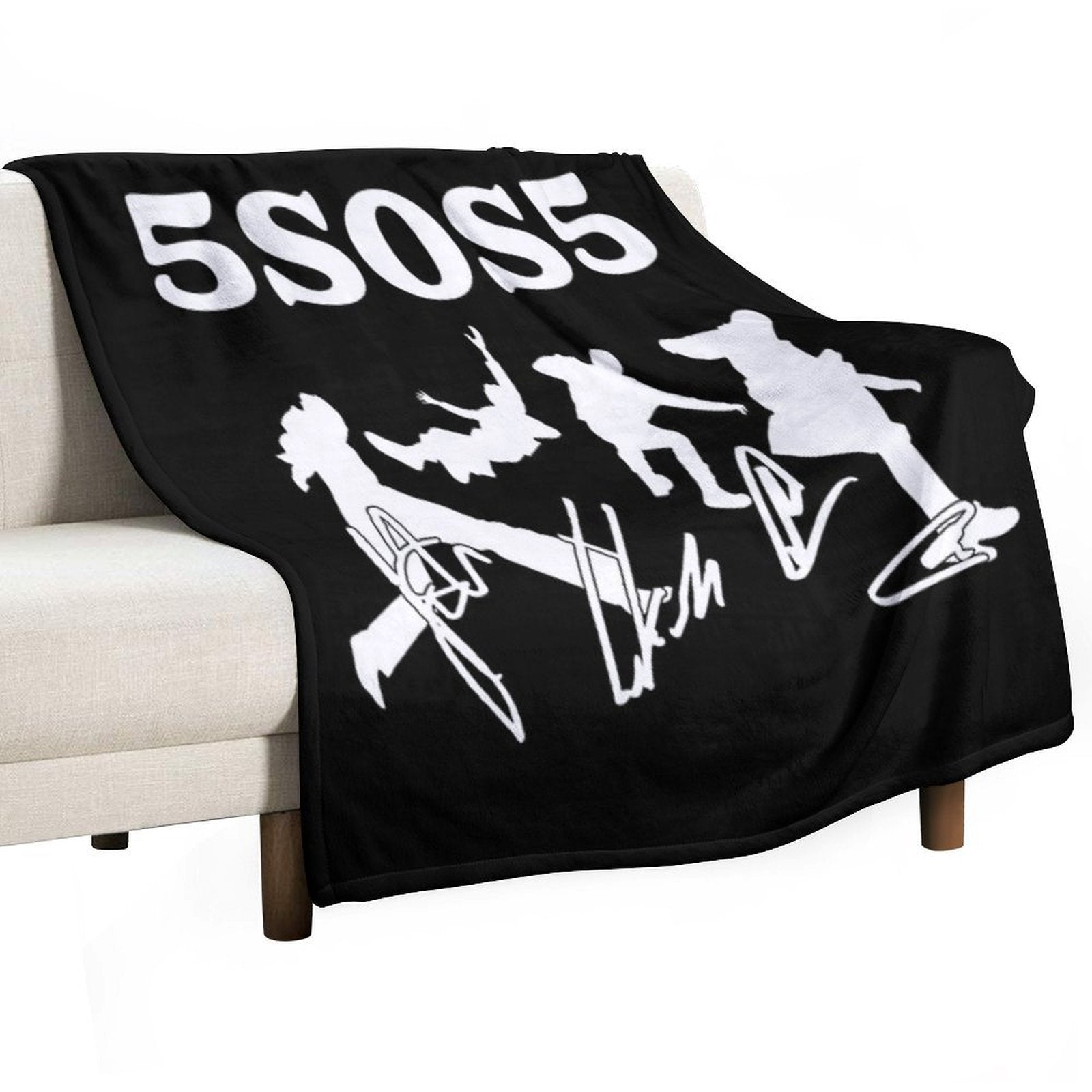 5sos Merch 5 Seconds Of Summer 5sos5 Easy Care Throw Blanket