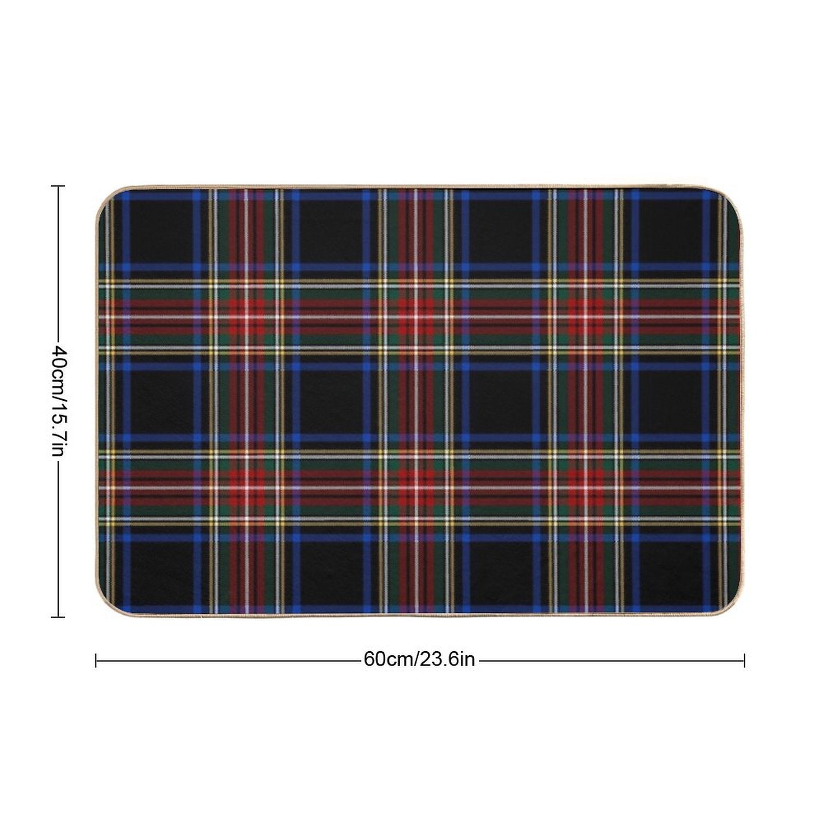 Stewart Black Tartan  Clan Stuart  Cute Tartan  Absorbent Bath Mat
