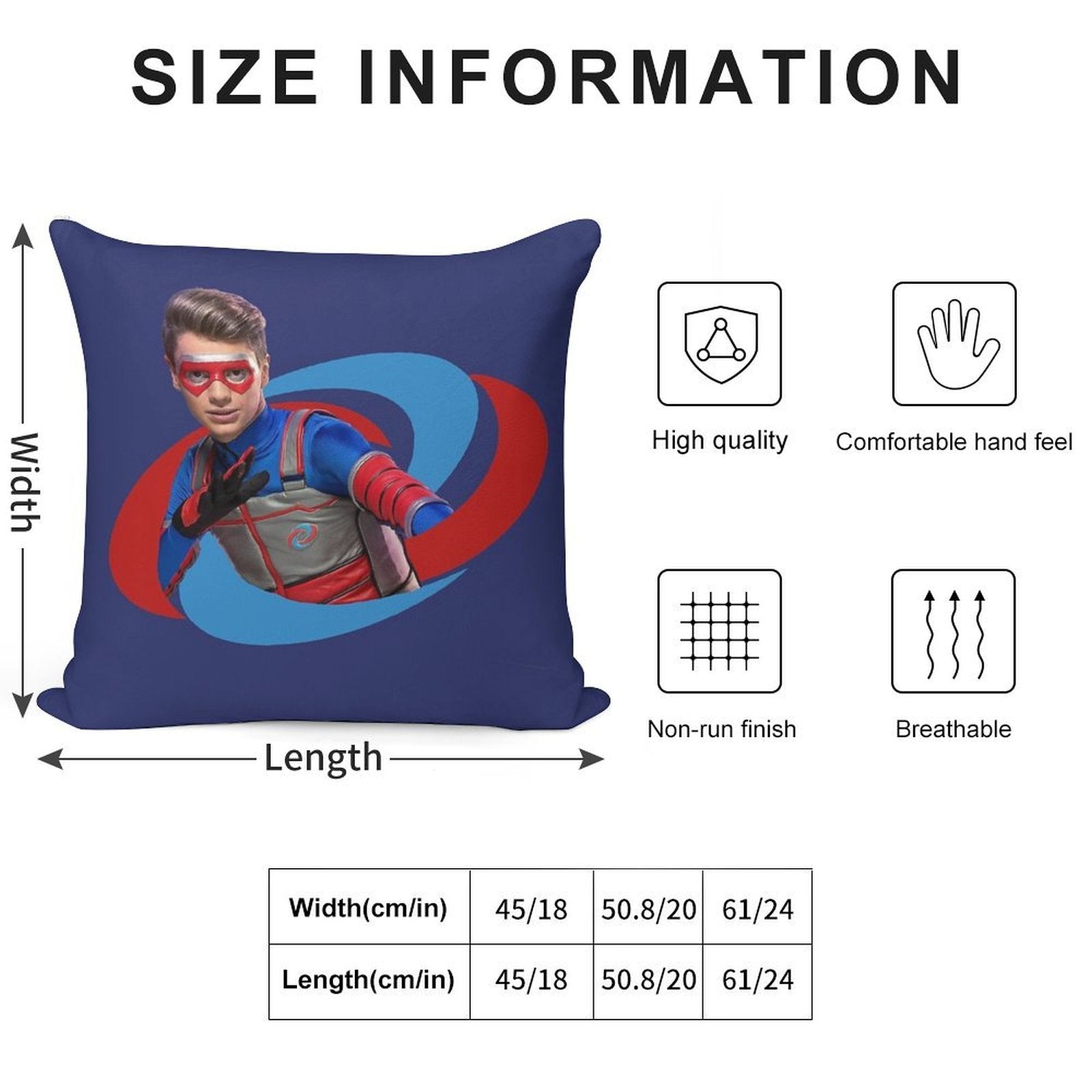 Kid Danger Logo 2.0 Soft High-Density Material Throw Pillow