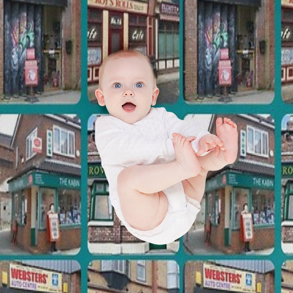 Corrie Iconic Buildings Anti-pilling Throw Blanket