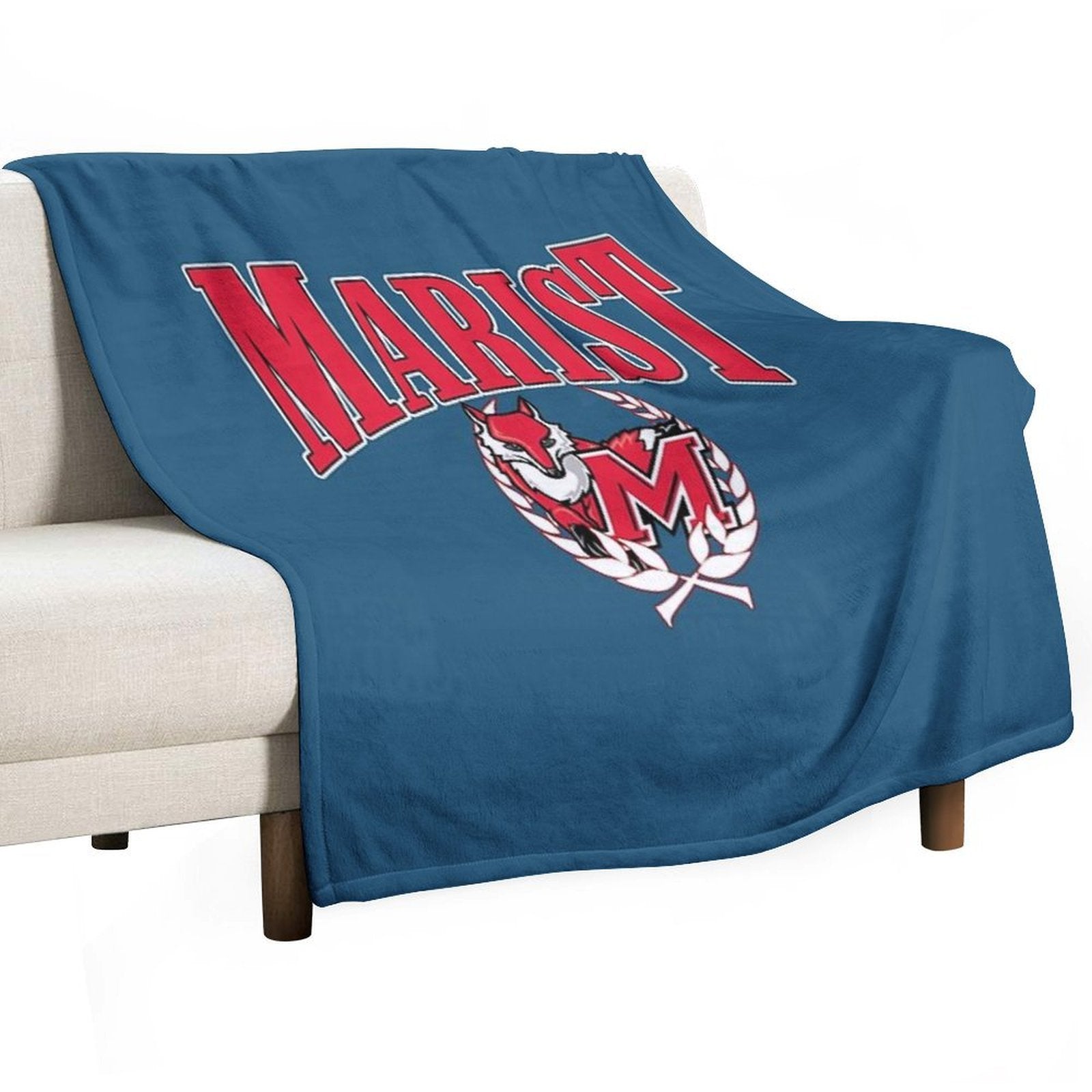 Marist College Vintage Arch Compact Throw Blanket