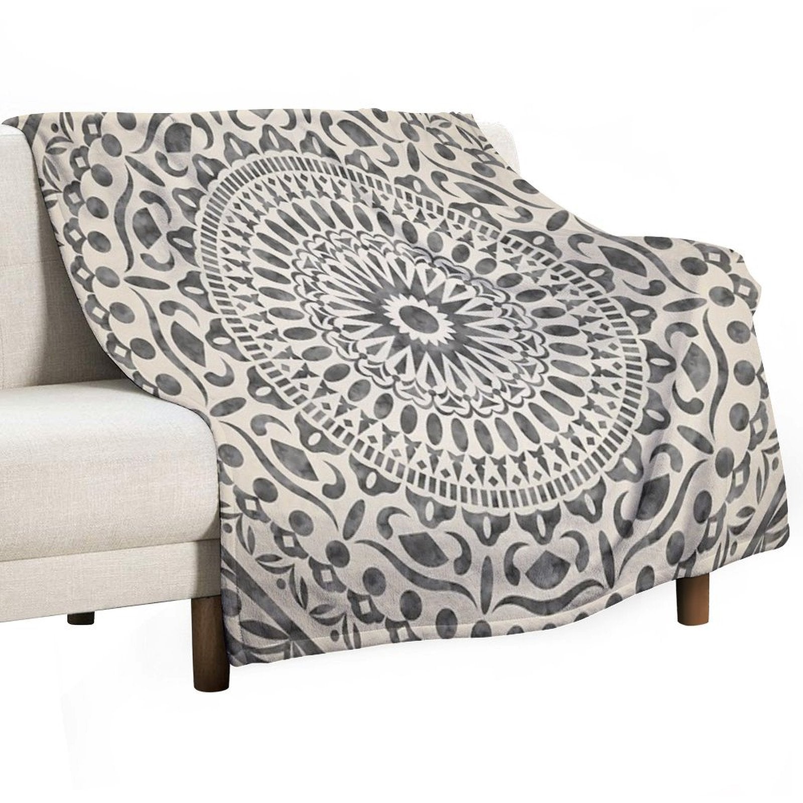 Watercolor Mandala Mandala5w Versatility Throw Blanket