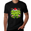 Forced Family Fun Funny Christmas Holiday Design  Ribbed Collar T-Shirt