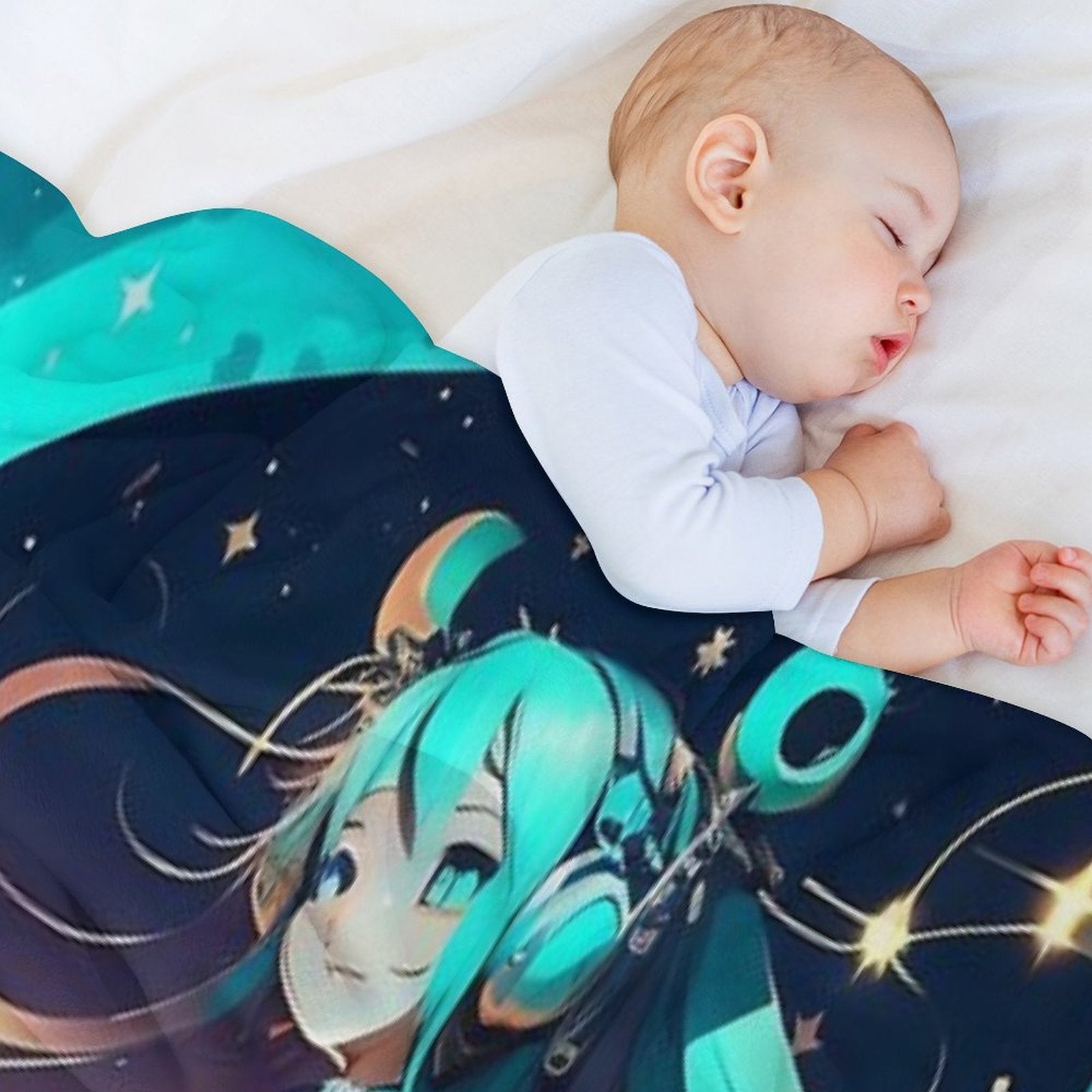 Hatsune Miku Shrink-resistant Throw Blanket