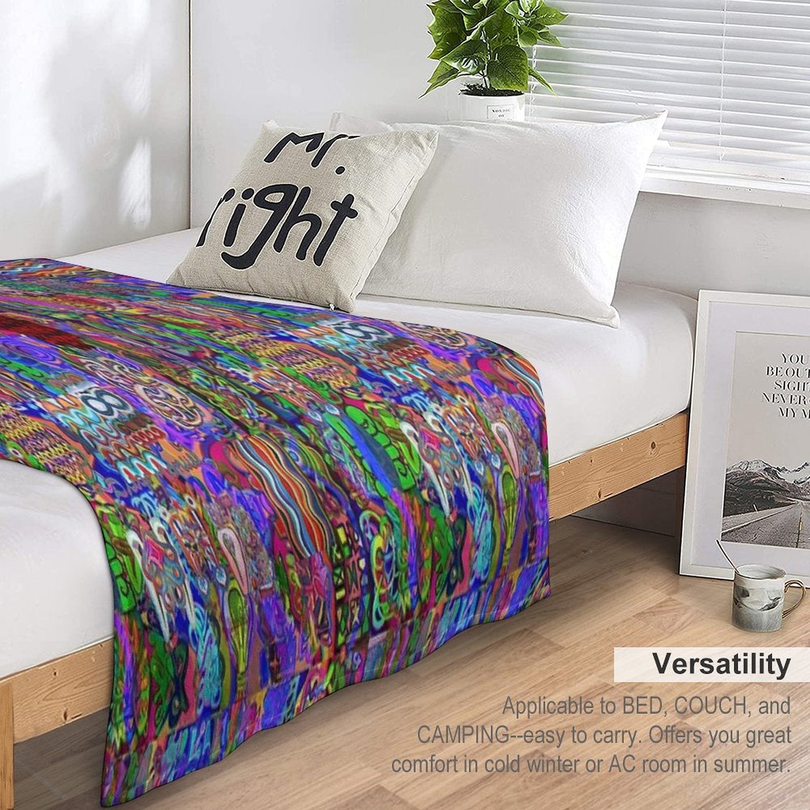 Pop Abstract Velvety-soft Throw Blanket