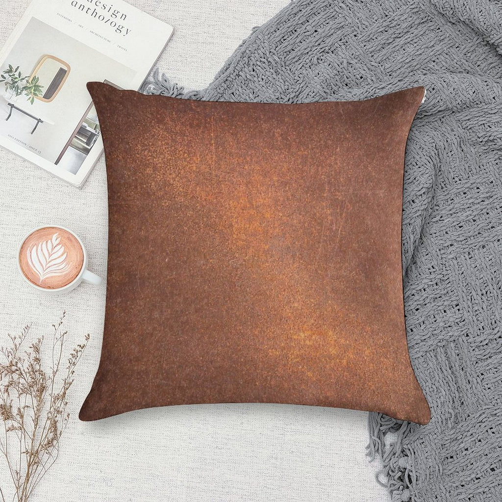 Old Metal Iron Rust Soft Gift Ready Throw Pillow