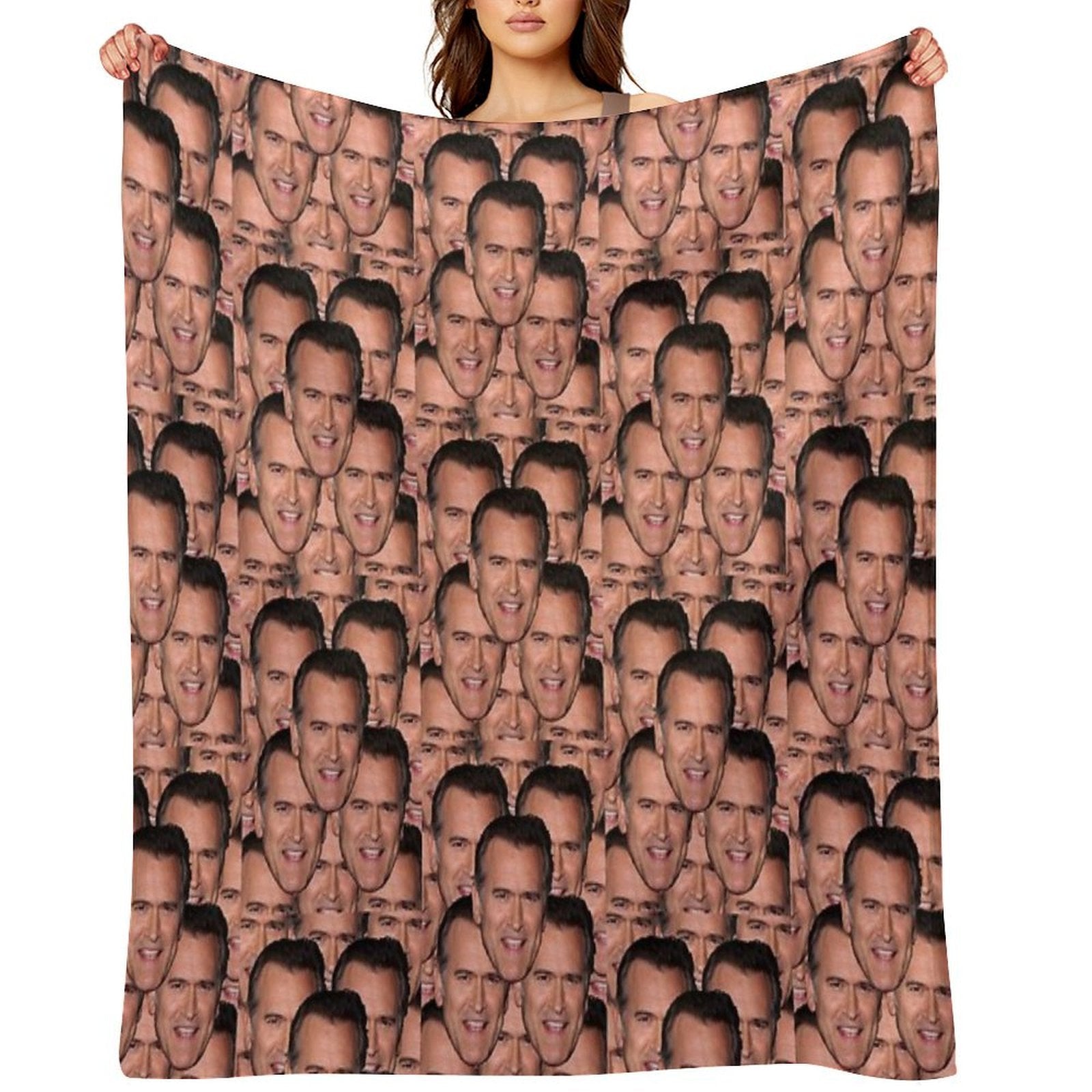 Bruce Campbell Evil Dead Head Shot Wrinkle-free Throw Blanket