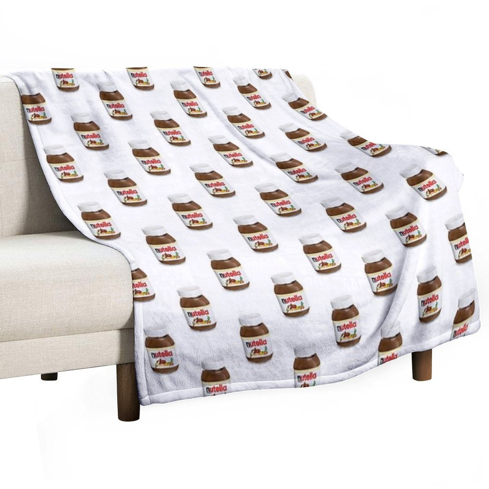 Real Nutella Easy Care Throw Blanket