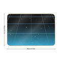 Blue-ish Retro Neon Minimalist  Easy Maintenance Bath Mat