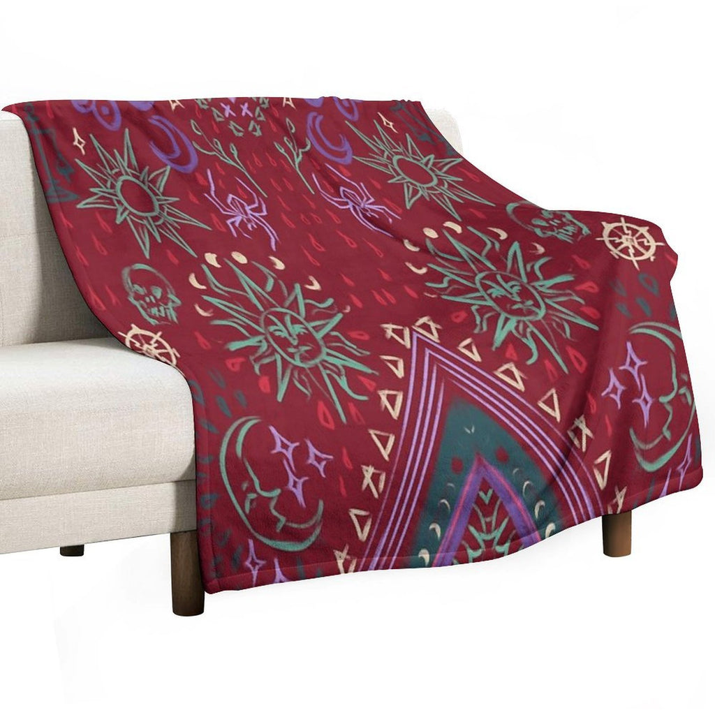Mollymauk's Coat, Front Panels Quick-dry Throw Blanket
