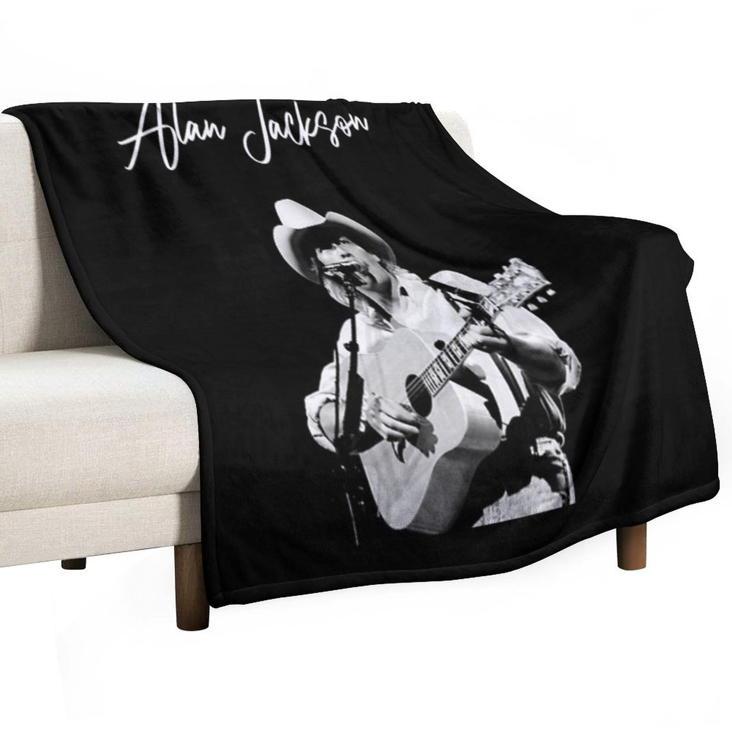 Midnight in Montgomery Alan Music Versatility Throw Blanket
