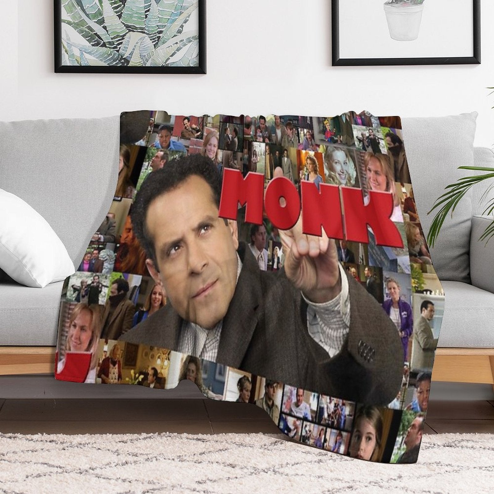 Adrian Monk Collage Gift-ready Throw Blanket