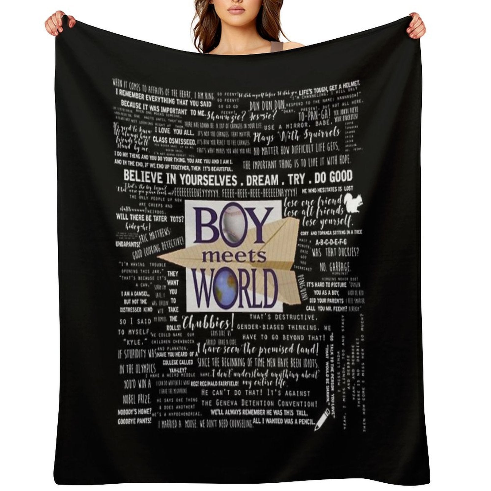 Boy Meets World Memorable Quotes Lightweight Throw Blanket