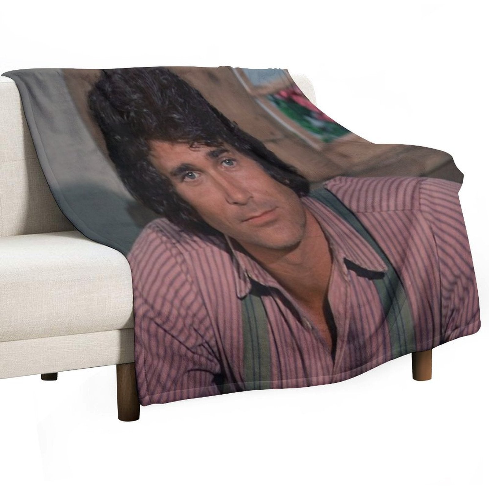 Charles Ingalls Machine-washable Throw Blanket