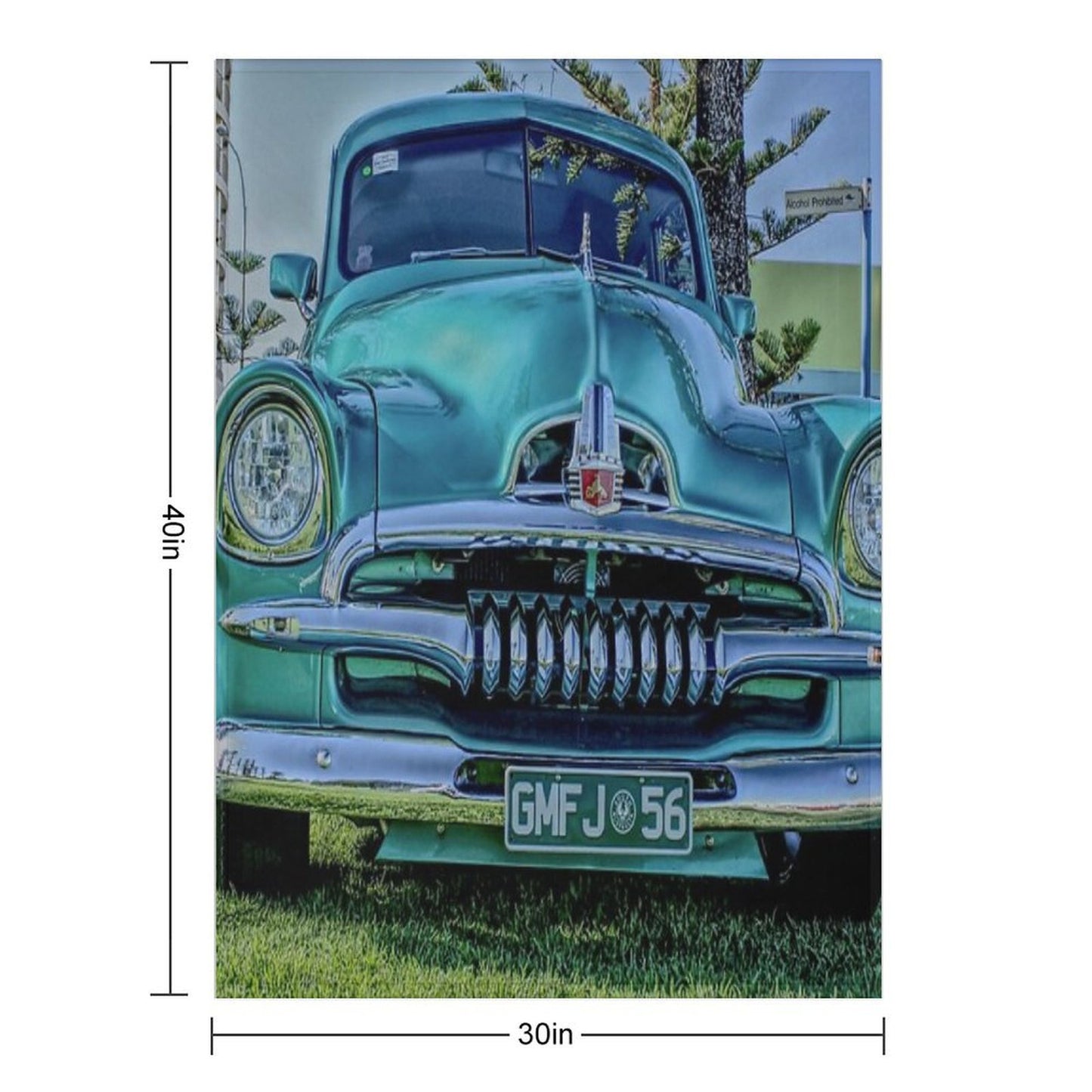 Modified FJ Holden at Wigley Reserve Premium Throw Blanket