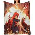 Heart of Fall Plush Throw Blanket