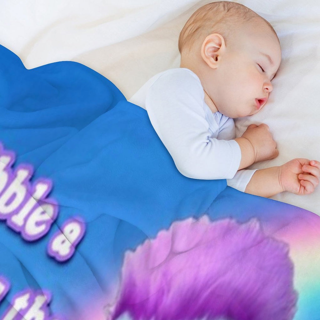 A Bibble A Days Keeps The Depression Away Plush Throw Blanket