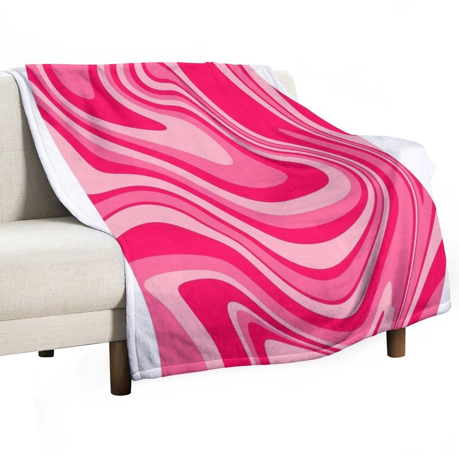 PINK PRINT Velvety-soft Throw Blanket
