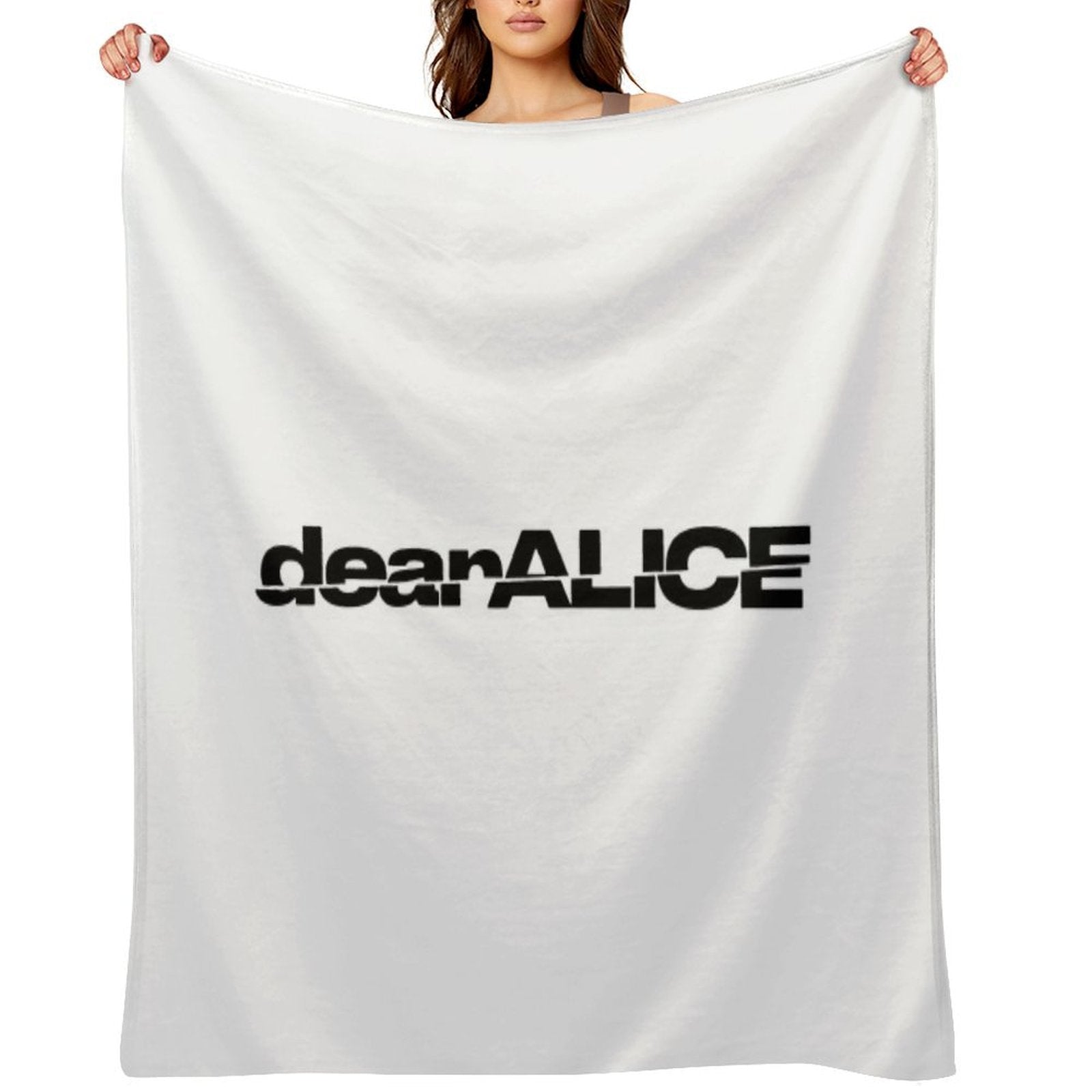 DearALICE Logo Travel-friendly Throw Blanket