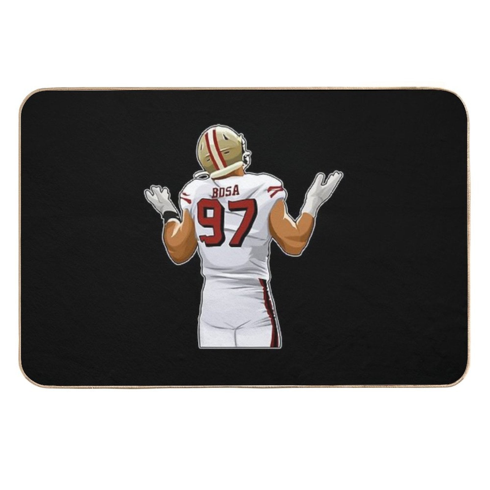 Nick Bosa After Sacking Sticker  Versatile Bath Mat